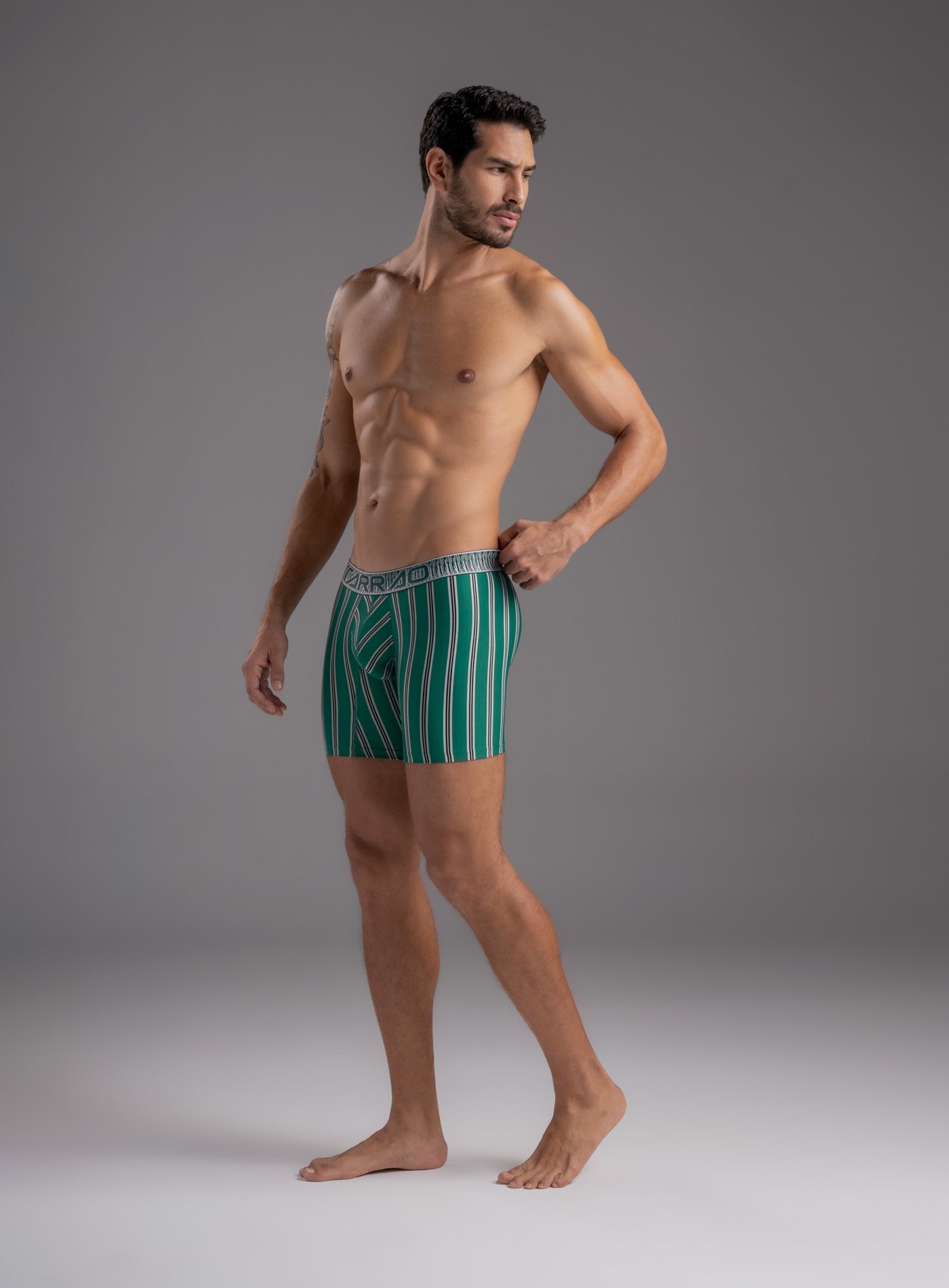 BOXER LARGO MICROFIBRA RAYAS