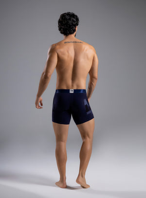Boxer algodón estampado largo Tarrao Azul Oscuro ref 17061D