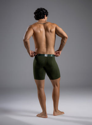 Bóxer de talle largo, full estampado, fabricado en microfibra de poliéster Tarrao Verde Militar ref 78531A