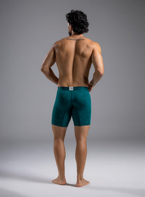 Bóxer de talle largo, full estampado, fabricado en microfibra de poliéster Tarrao Verde Jade Oscuro ref 78531A