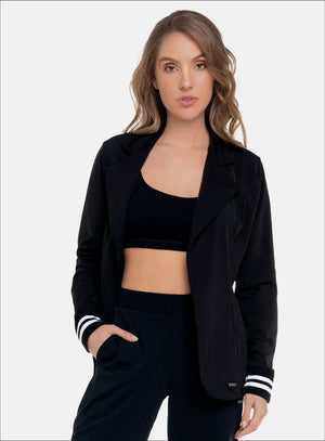 Blazer casual color negro, marca BABALÚ, referencia 111743, vista frontal. Compra al por mayor en babalu.com.co en COP.