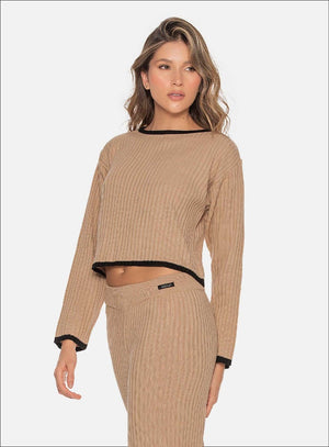 Blusa casual color arequipe para mujer, marca BABALÚ, referencia 110513, vista frontal. Compra al por mayor en babalu.com.co en COP.