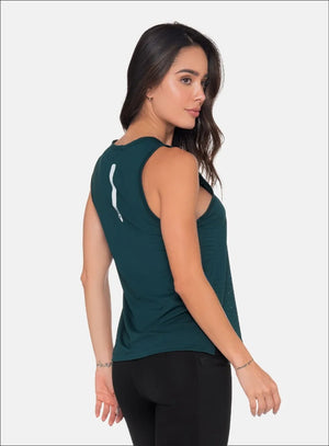 Blusa deportiva color azul para mujer, marca BABALÚ, referencia 111233, vista trasera. Compra al por mayor en babalu.com.co en COP.