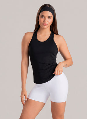 Blusa deportiva color blanco para mujer, marca BABALÚ, referencia 37513, vista frontal. Compra al por mayor en babalu.com.co en COP.