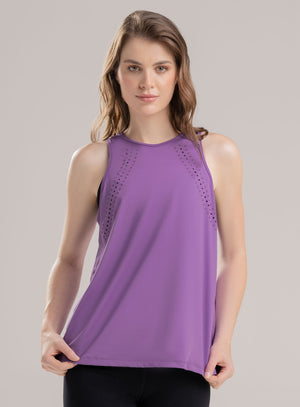 Blusa deportiva color morado para mujer, marca BABALÚ, referencia 113323, vista frontal. Compra al por mayor en babalu.com.co en COP.