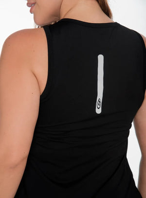 Blusa deportiva color negro para mujer, marca BABALÚ, referencia 111233, vista trasera. Compra al por mayor en babalu.com.co en COP.