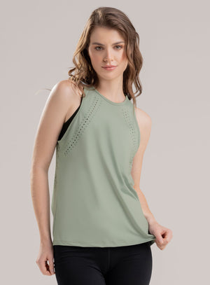 Blusa deportiva color verde para mujer, marca BABALÚ, referencia 113323, vista frontal. Compra al por mayor en babalu.com.co en COP.