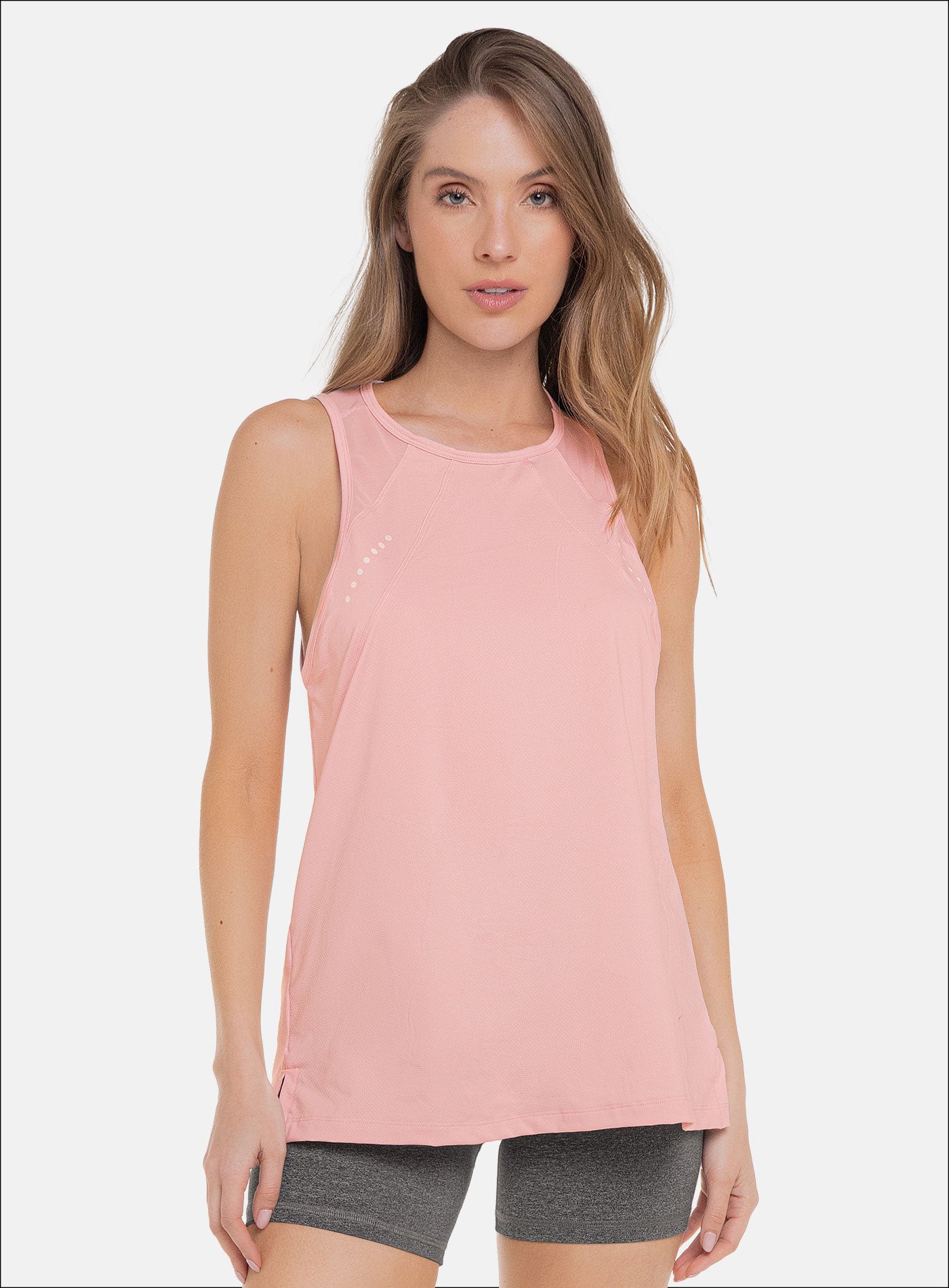 BLUSA DEPORTIVA CON INSERTOS EN MALLA