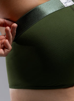 Boxer brief color verde para hombre, marca TARRAO, referencia 75841, vista detalle. Compra al por mayor en babalu.com.co en COP.