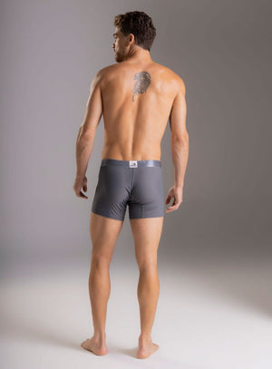 Boxer corto color gris para hombre, marca TARRAO, referencia 18931, vista trasera. Compra al por mayor en babalu.com.co en COP.