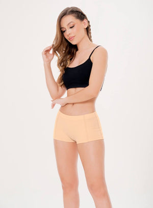 Boxer en color nude para mujer, marca BABALÚ, referencia 27321, vista frontal. Compra al por mayor en babalu.com.co en COP.