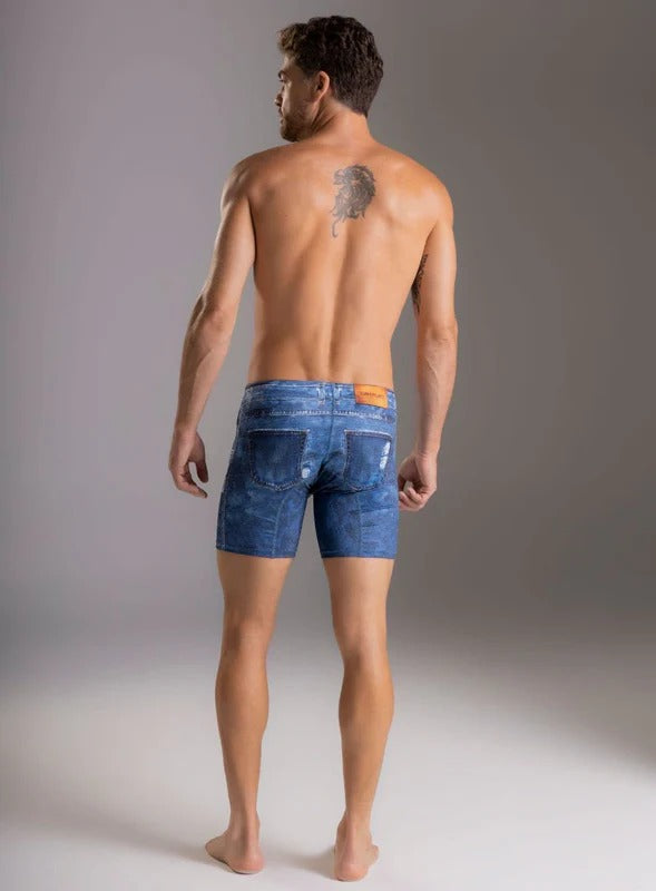 BOXER LARGO MICROFIBRA JEANS