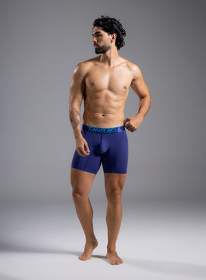 Boxer largo color azul para hombre, marca TARRAO, referencia 78441-yaiba, vista frontal. Compra al por mayor en babalu.com.co en COP.