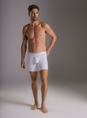Boxer largo color blanco para hombre, marca TARRAO, referencia 183011, vista frontal. Compra al por mayor en babalu.com.co en COP.