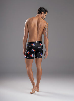 Boxer largo color francia para hombre, marca TARRAO, referencia 78661, vista trasera. Compra al por mayor en babalu.com.co en COP.