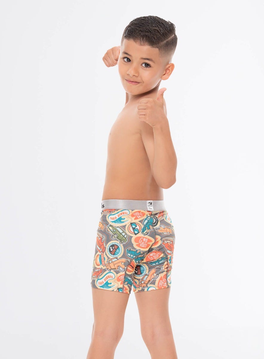 BOXER JUNIOR MICROFIBRA SUBLIMADO BARRITA