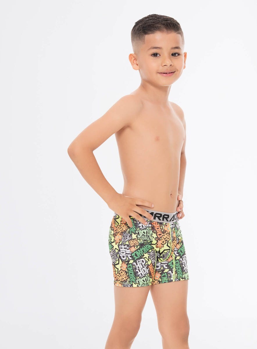 BOXER JUNIOR MICROFIBRA SUBLIMADO BARRITA