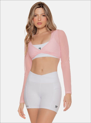 Buzo deportivo color rosado para mujer, marca BABALÚ, referencia 110893, vista frontal. Compra al por mayor en babalu.com.co en COP.