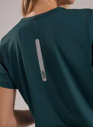 Camiseta deportiva color negro para mujer, marca BABALÚ, referencia 112563, vista trasera. Compra al por mayor en babalu.com.co en COP.