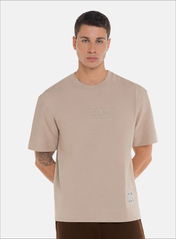 CAMISETA OVERSIZE 100% ALGODÓN CON ESTAMPADO EN FRENTE