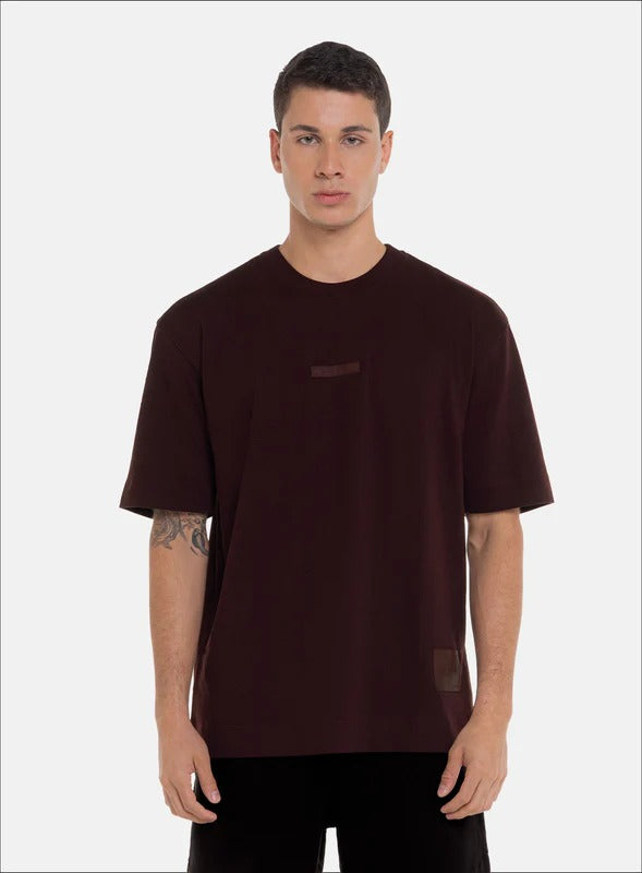 CAMISETA OVERSIZE 100% ALGODÓN CON ESTAMPADO EN FRENTE