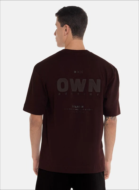 CAMISETA OVERSIZE 100% ALGODÓN CON ESTAMPADO EN FRENTE