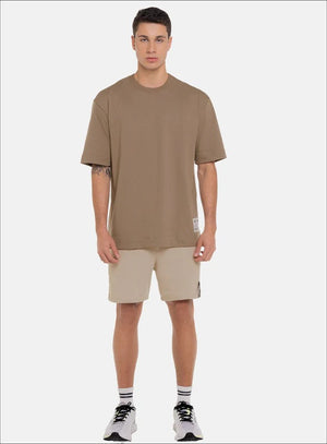 Camiseta oversize color arequipe para hombre, marca BBL MEN, referencia 119, vista frontal. Compra al por mayor en babalu.com.co en COP.