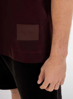 Camiseta oversize color vino tinto para hombre, marca BBL MEN, referencia 79, vista detalle. Compra al por mayor en babalu.com.co en COP.
