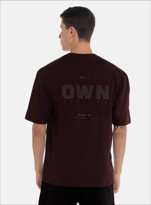 Camiseta oversize 100% algodón con estampado en frente de BBL MEN para hombre, vista 02.