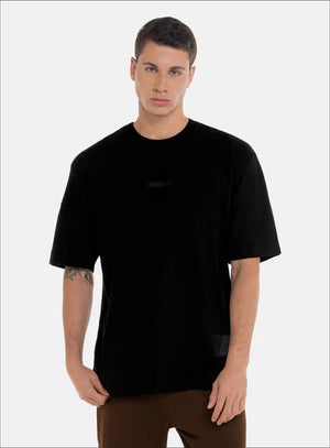 Camiseta oversize 100% algodón con estampado en frente de BBL MEN para hombre, vista 05.