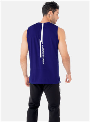 Camisilla deportiva color rojo para hombre, marca INIZIO, referencia 86476, vista trasera. Compra al por mayor en babalu.com.co en COP.