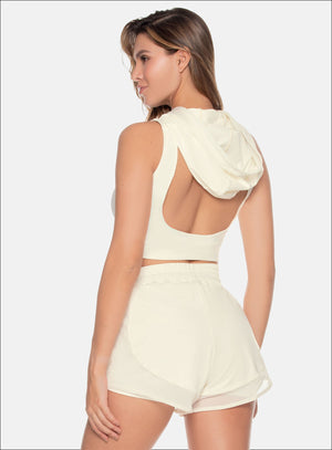 Chaleco deportivo color negro para mujer, marca BABALÚ, referencia 109433, vista trasera. Compra al por mayor en babalu.com.co en COP.