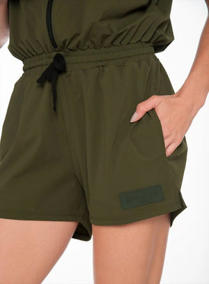 Enterizo casual color verde para mujer, marca BABALÚ, referencia 111183, vista detalle. Compra al por mayor en babalu.com.co en COP.