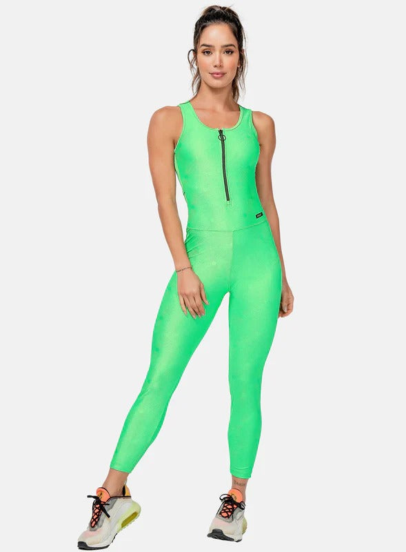 ENTERIZO DEPORTIVO MUJER CON CIERRE EN TELA JACQUARD TALLA ÚNICA