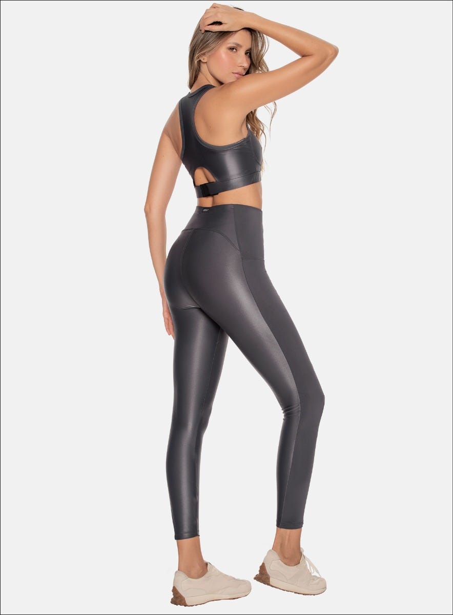 LEGGINS DEPORTIVO POLIAMIDA APARIENCIA CUERO - PRECIO ESPECIAL