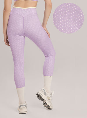 Leggins deportivo color lila baby para mujer, marca BABALÚ, referencia 115803, vista trasera. Compra al por mayor en babalu.com.co en COP.