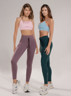 Leggins deportivo color mora leche para mujer, marca BABALÚ, referencia 112223, vista frontal. Compra al por mayor en babalu.com.co en COP.