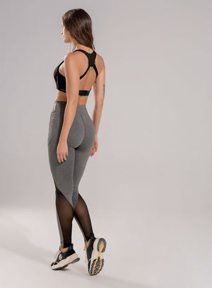 Leggins deportivo color rojo para mujer, marca BABALÚ, referencia 112583, vista trasera. Compra al por mayor en babalu.com.co en COP.