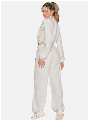 Pantalon casual color marfil para mujer, marca BABALÚ, referencia 110453, vista trasera. Compra al por mayor en babalu.com.co en COP.