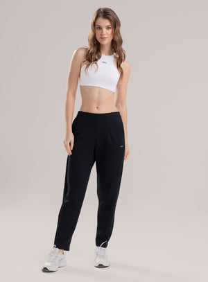 Pantalon casual color negro para mujer, marca BABALÚ, referencia 113783, vista frontal. Compra al por mayor en babalu.com.co en COP.