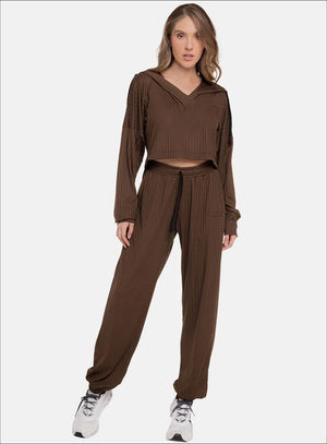 Pantalon casual color taupe para mujer, marca BABALÚ, referencia 111713, vista frontal. Compra al por mayor en babalu.com.co en COP.