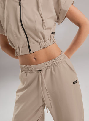 Pantalon deportivo color arequipe para mujer, marca BABALÚ, referencia 112483, vista frontal. Compra al por mayor en babalu.com.co en COP.