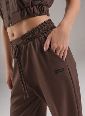 Pantalon deportivo color cafe para mujer, marca BABALÚ, referencia 112483, vista detalle. Compra al por mayor en babalu.com.co en COP.