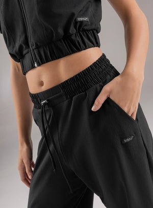 Pantalon deportivo color negro para mujer, marca BABALÚ, referencia 112483, vista detalle. Compra al por mayor en babalu.com.co en COP.