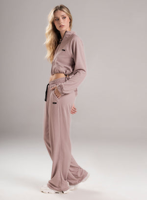 Pantalon estilo color palo rosa para mujer, marca BABALÚ, referencia 113153, vista lateral. Compra al por mayor en babalu.com.co en COP.