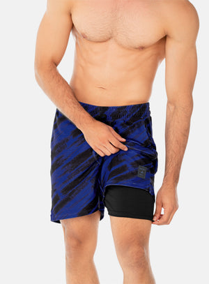 Pantaloneta deportiva color blanco para hombre, marca INIZIO, referencia 86326, vista frontal. Compra al por mayor en babalu.com.co en COP.