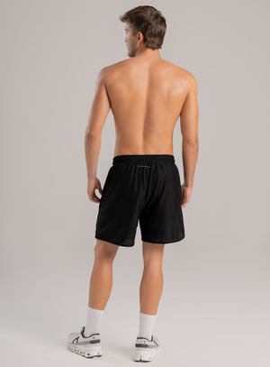 Pantaloneta deportiva color blanco para hombre, marca INIZIO, referencia 86806, vista trasera. Compra al por mayor en babalu.com.co en COP.