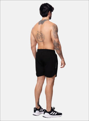 Pantaloneta deportiva color gris para hombre, marca INIZIO, referencia 86726, vista trasera. Compra al por mayor en babalu.com.co en COP.