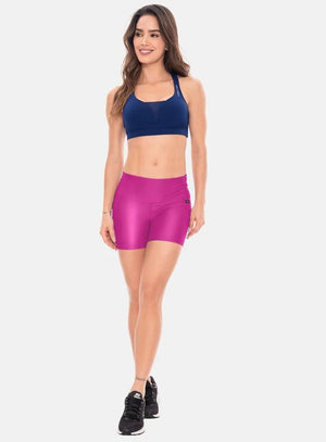 Short deportivo color fucsia para mujer, marca BABALÚ, referencia 102643, vista frontal. Compra al por mayor en babalu.com.co en COP.