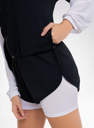 Short deportivo color negro para mujer, marca BABALÚ, referencia 109143, vista detalle. Compra al por mayor en babalu.com.co en COP.